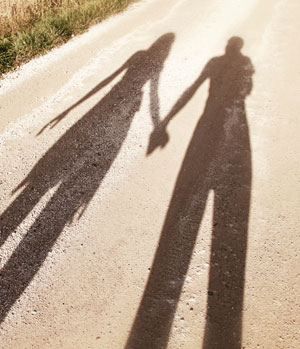 Shadow Holding Hands